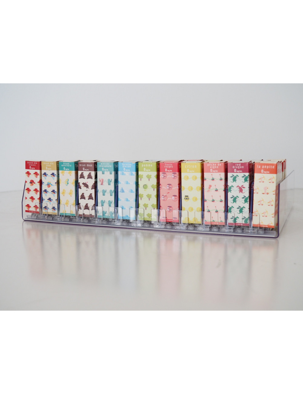 2 Présentoirs de 12 E-liquides en 280 mm 2 Présentoirs de 12 E-liquides en 280 mm