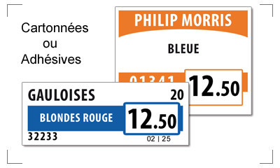 Etiquettes Prix en Linéaires